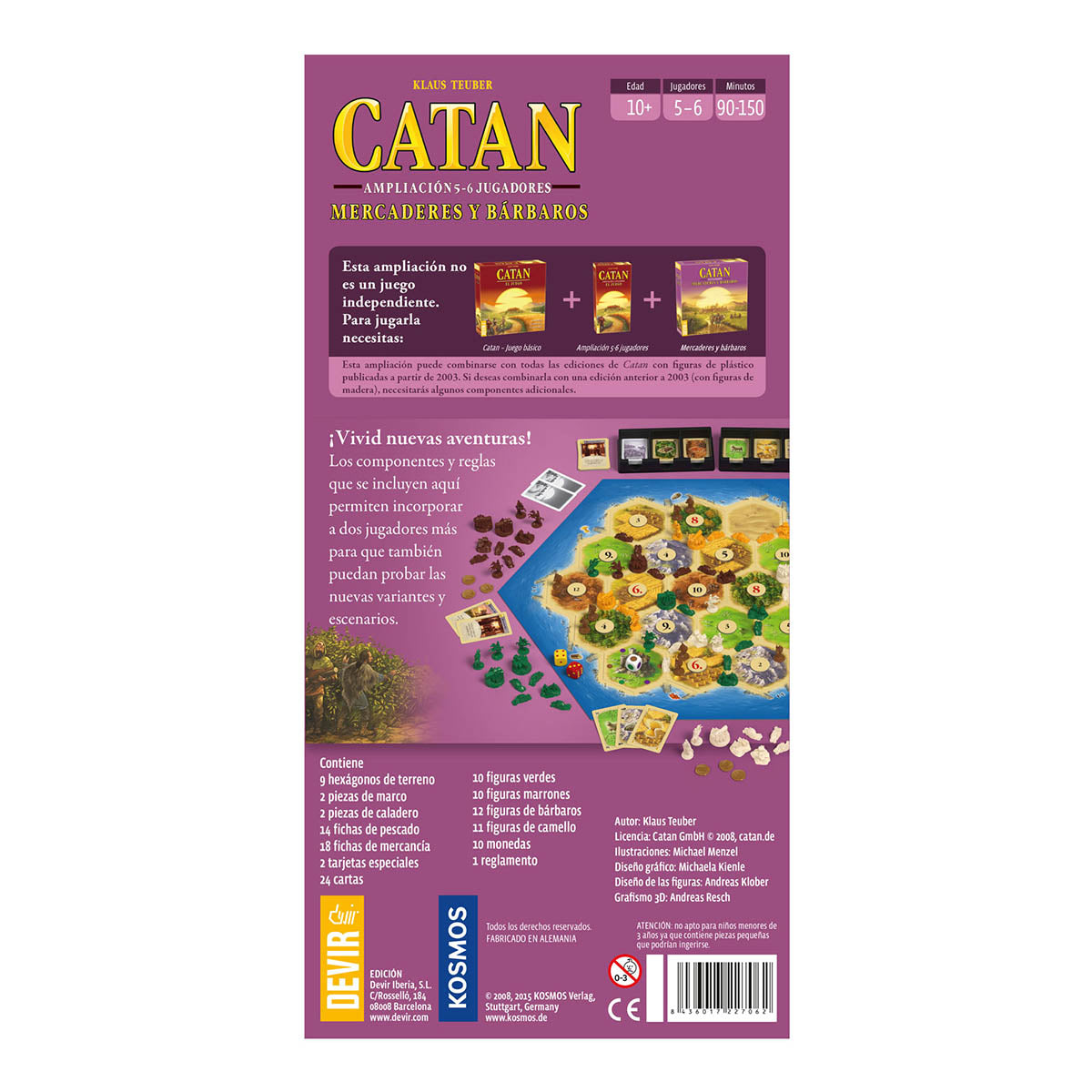Catan: Mercaderes y Barbaros Ampliación 5-6 jugadores